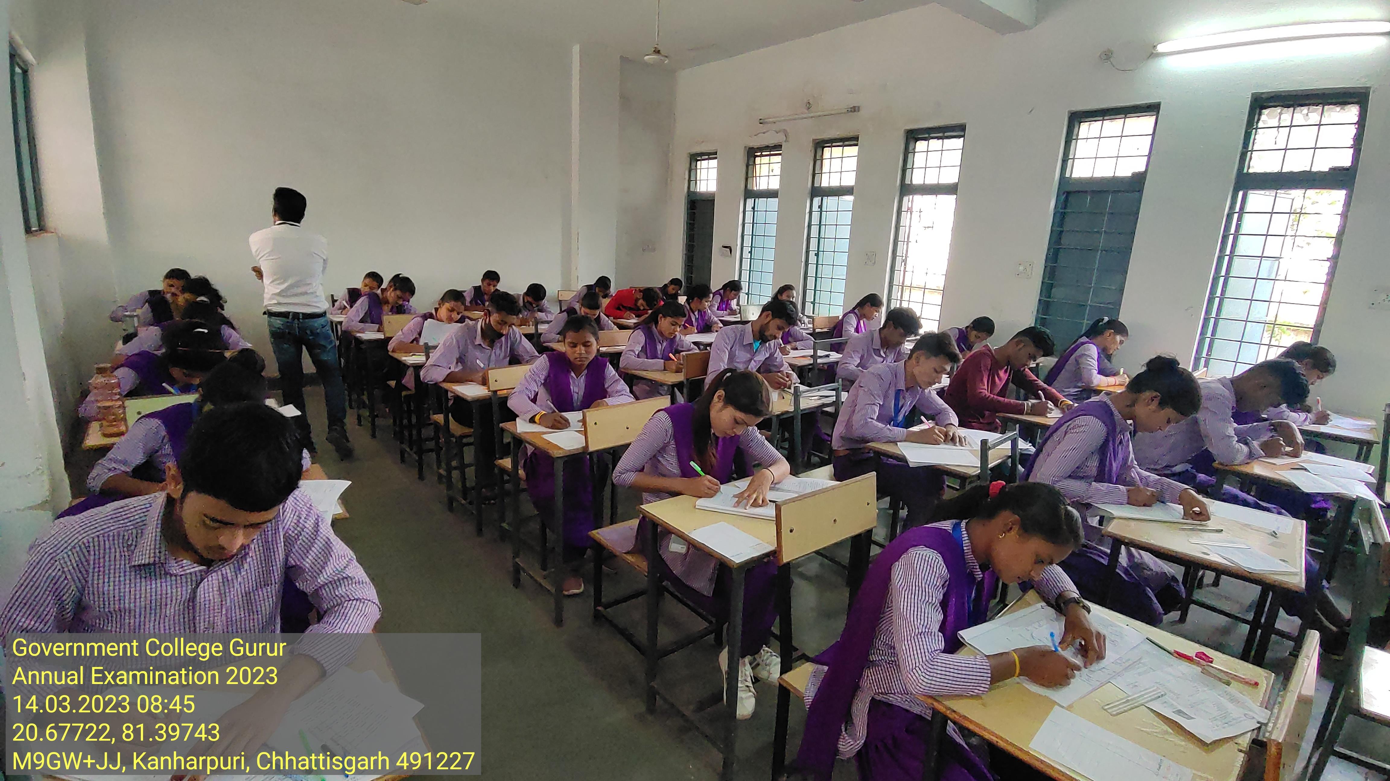 Annual Examination 2023 - Photo Govt. college Gurur