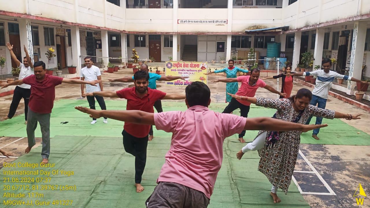 International yoga day- Govet college Gurur