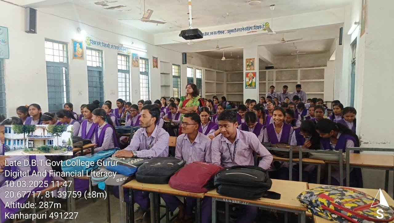 Digital and Financial Literacy  - Photo Govt. college Gurur
