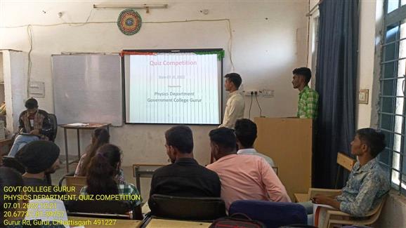 Physics Department - Quiz Competiton - Photo Govt. college Gurur