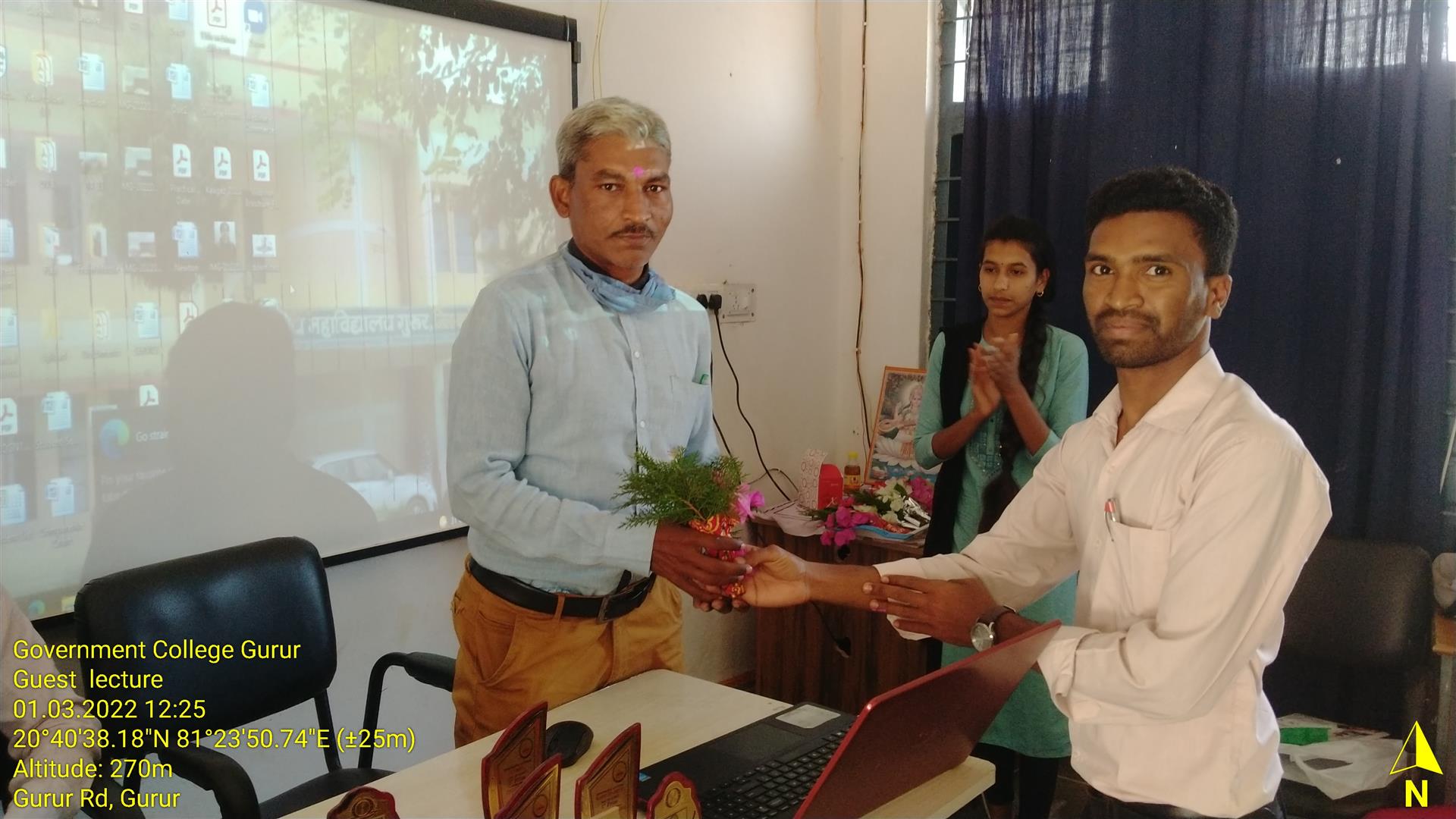 Guest Lecture on Introduction to Astronomy - Photo Govt. college Gurur