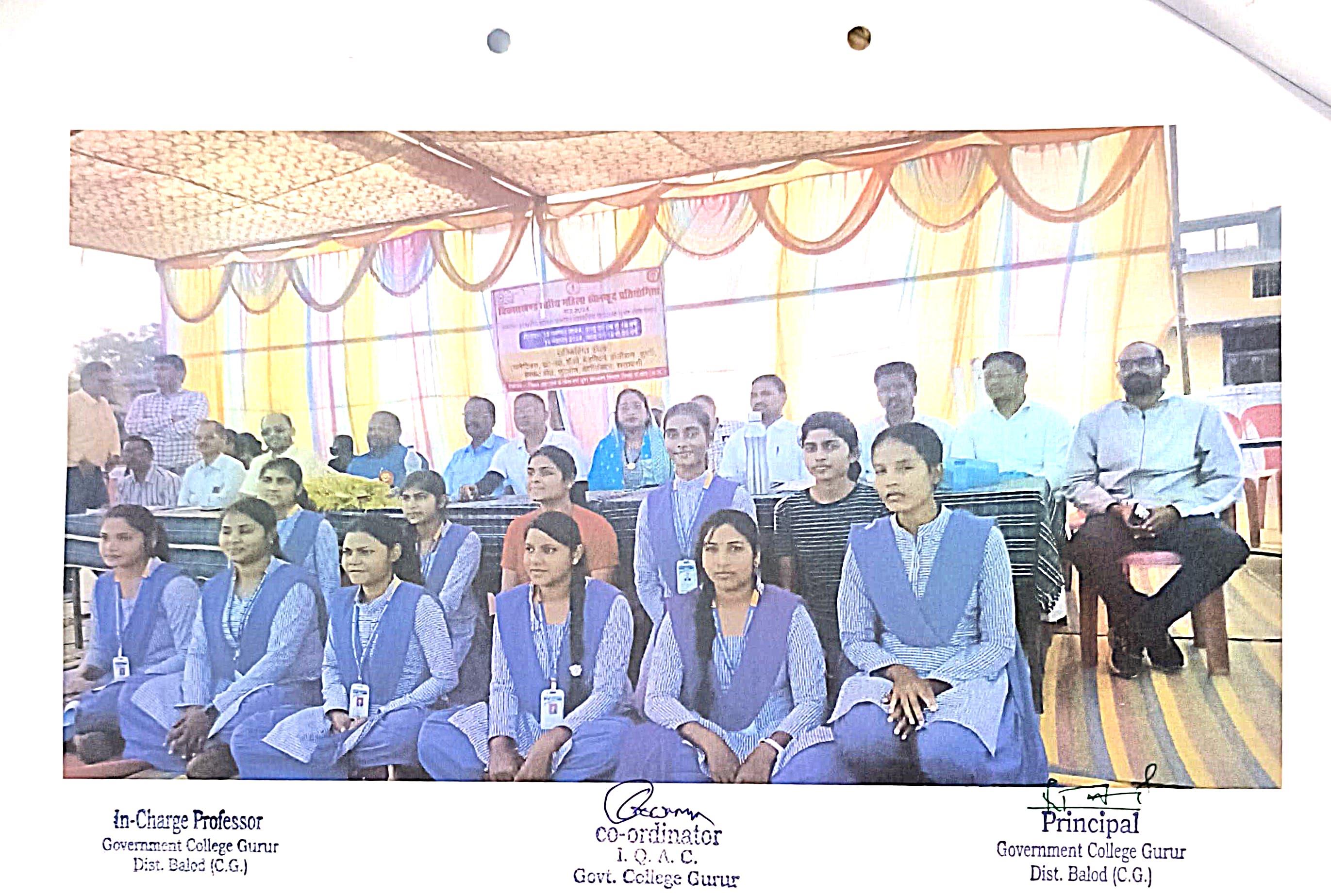 Participation in Rassakasi Sports - Photo Govt. college Gurur