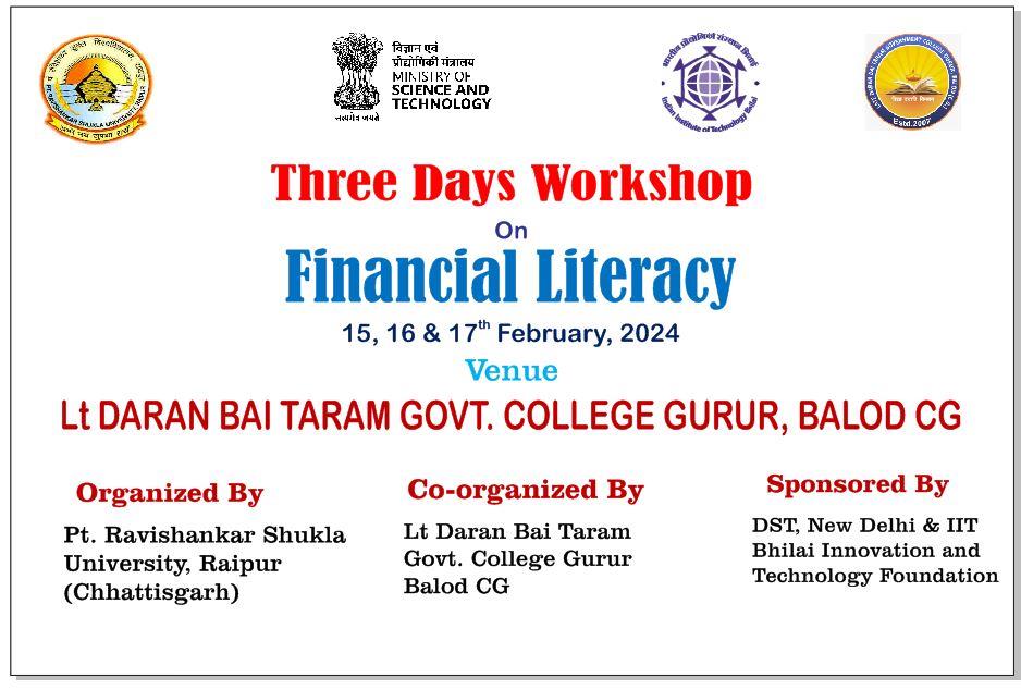 workshop On financial litrecy - Photo Govt. college Gurur