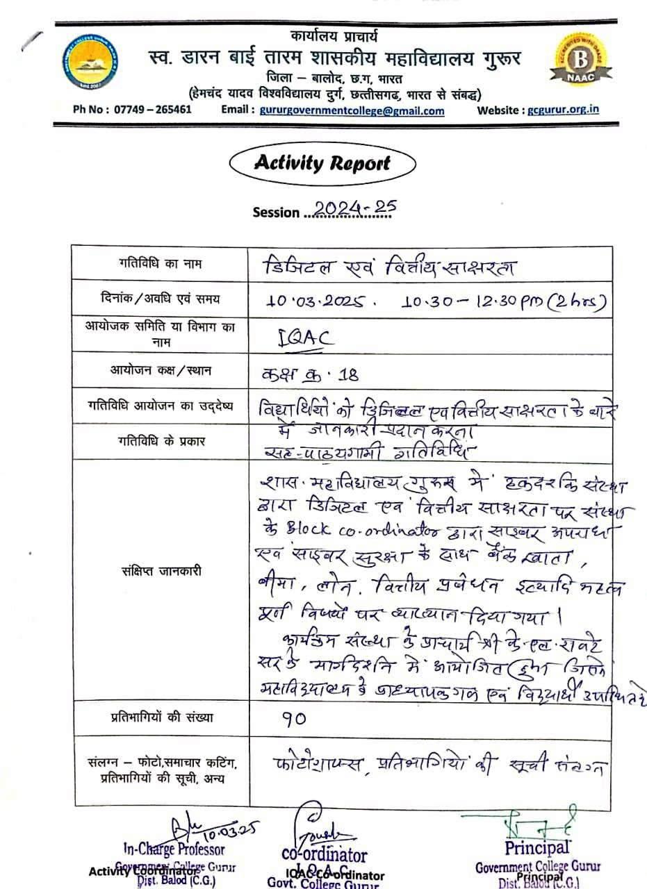 Photo- Govet college Gurur