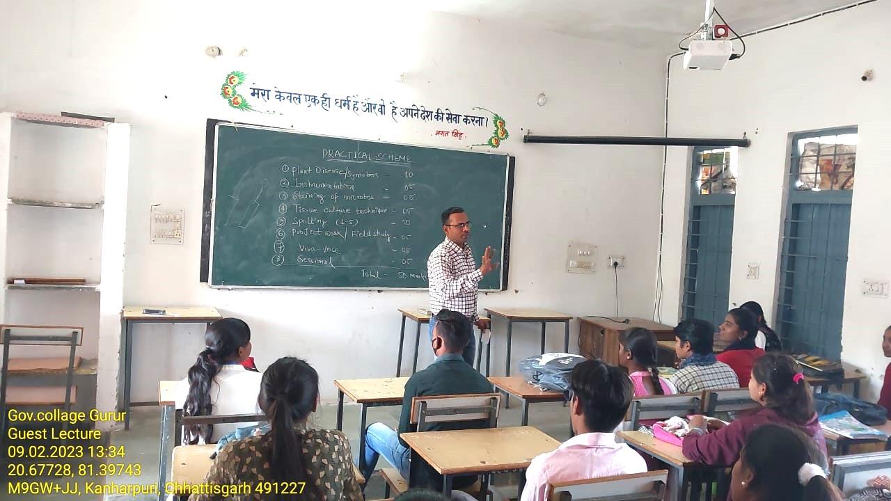 Guest Lecture on Practical Instrument Handling in Chemistry - Photo Govt. college Gurur